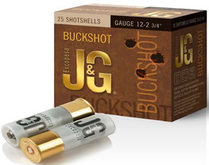 25 Shotshells gauge 12-2 3/4" Buckshot Excopesa