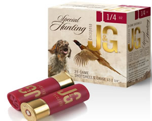 25 Game shotshells gauge 12-2 3/4" Special Hunting Excopesa 1 1/4 oz